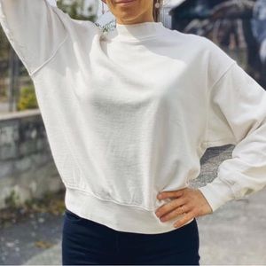 Anine Bing white sweatshirt